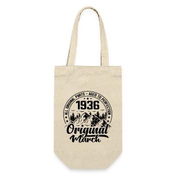 1936 March Original: 88 Years Anniversary Gift - Gift Bag for Bottles - nature - Front