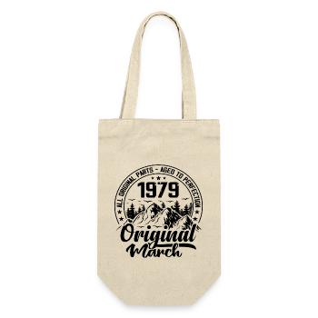 1979 March Original: 45 Years Anniversary Gift - Gift Bag for Bottles - nature - Front
