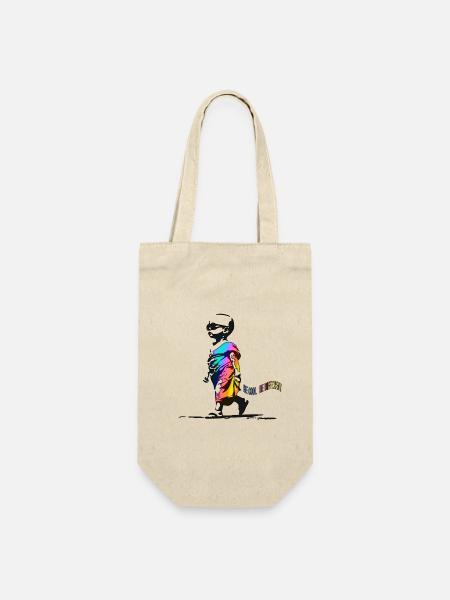 Be Cool Be Different - Geschenkbeutel für Flaschen - Natur