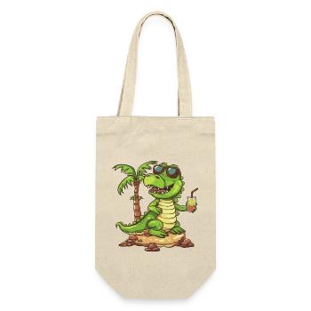 Alligator Summer Beach Vacation - Gift Bag for Bottles - nature - Front