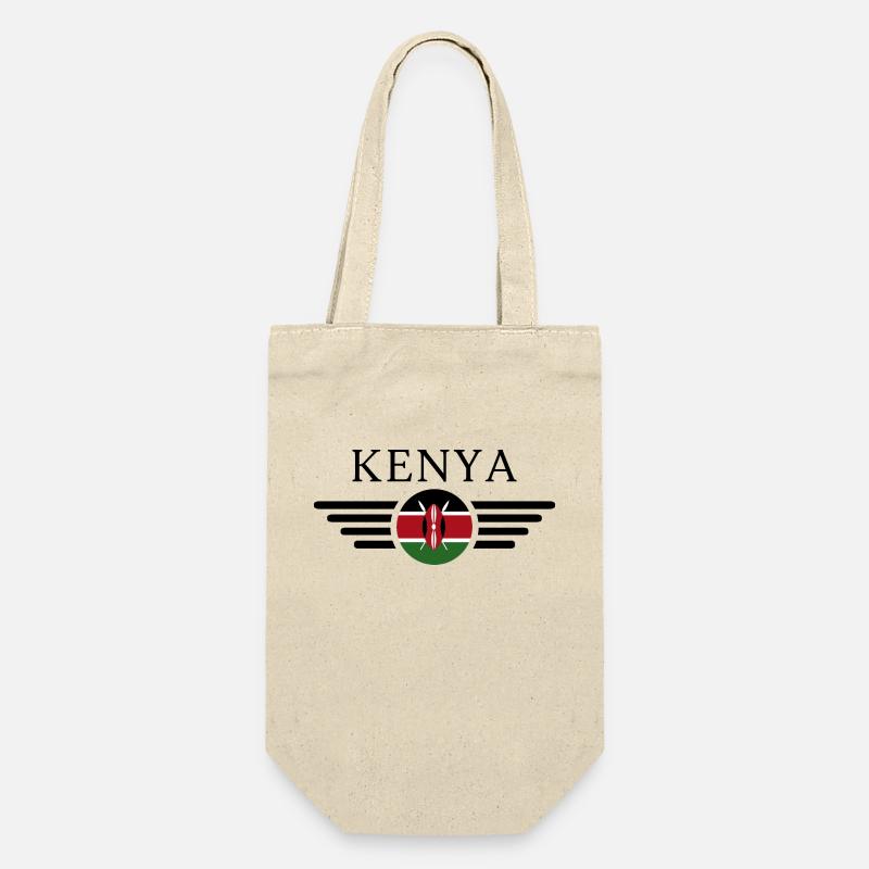 J’aime le Kenya, T-Shirt Design Style Élégance - Sac à bouteille - nature