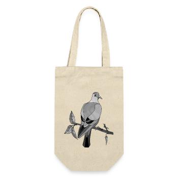 Vogel - Geschenkbeutel für Flaschen - Natur - Vorne
