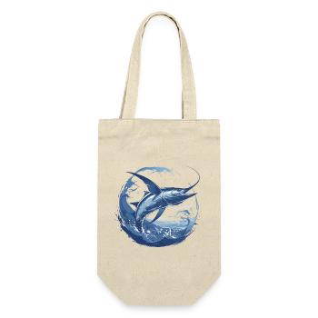 Schönes Marlin Kostüm für Marlin Tierfreunde - Geschenkbeutel für Flaschen - Natur - Vorne