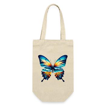 Schmetterling - Geschenkbeutel für Flaschen - Natur - Vorne