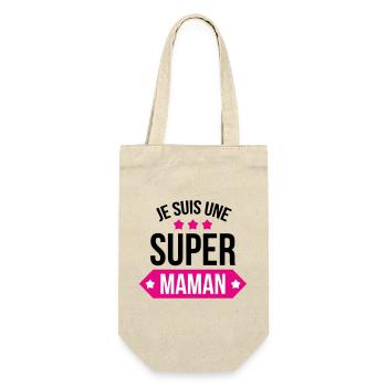 Je suis une super maman - Sac à bouteille - nature - Devant