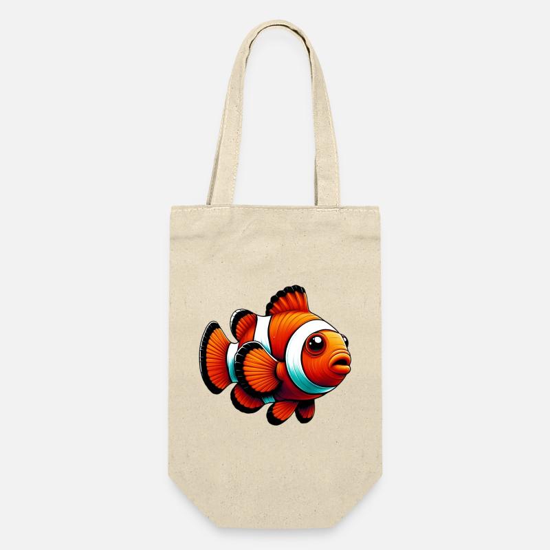 Clownfisch - Geschenkbeutel für Flaschen - Natur