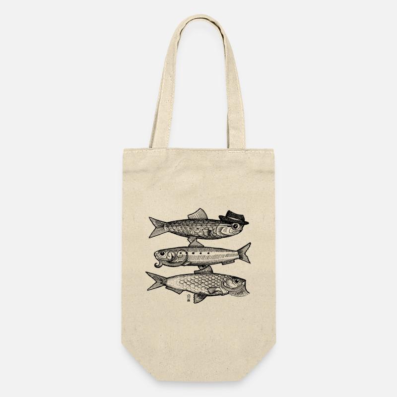 3 Poissons - Sac à bouteille - nature