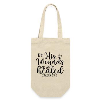 Through his wounds we are healed - Gift Bag for Bottles - nature - Front