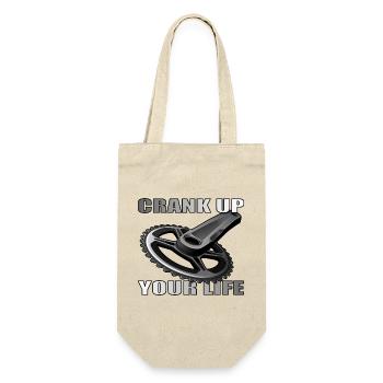 Crank Up Your Life design for bike lovers - Gift Bag for Bottles - nature - Front