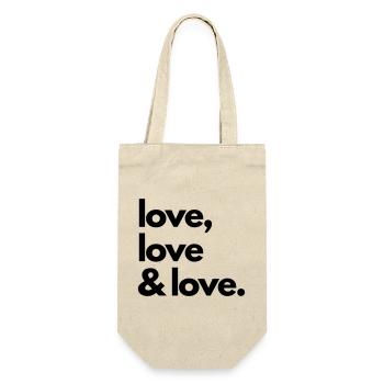 Love tote bag student kit - Gift Bag for Bottles - nature - Front