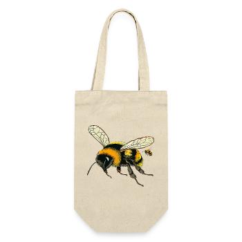 HUMMELN - Geschenkbeutel für Flaschen - Natur - Vorne
