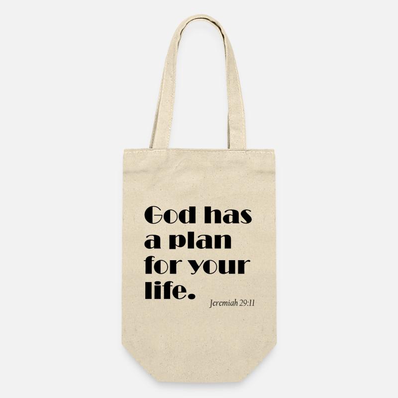 Dieu a un plan pour ta vie - Plan Gottes - Sac à bouteille - nature
