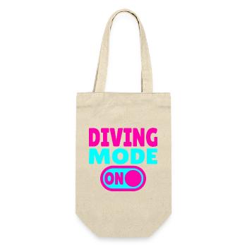 Diving Mode On – Tauchen - Geschenkbeutel für Flaschen - Natur - Vorne