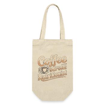 Nutritionist Coffee Before Dietitian Coffee Lover - Gift Bag for Bottles - nature - Front