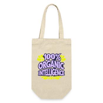 100% Organic Intelligence, Not an AI - Gift Bag for Bottles - nature - Front