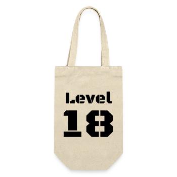 Level 18 - Geschenkbeutel für Flaschen - Natur - Vorne