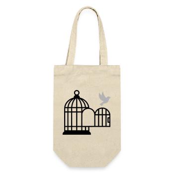 Birdcage Liberté Ouverte - Sac à bouteille - nature - Devant