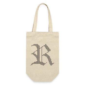 Typographic R Gothic Letter Design - Gift Bag for Bottles - nature - Front