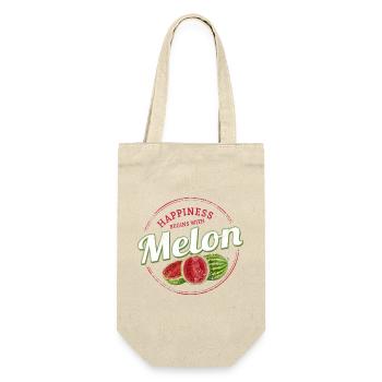 Snack de pastèque Vintage Fruit Retro Melon - Sac à bouteille - nature - Devant
