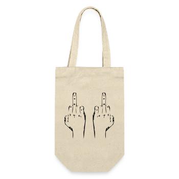 Va te faire foutre les mains - Sac à bouteille - nature - Devant