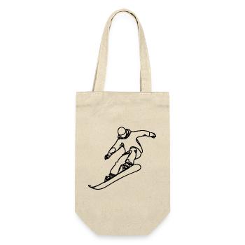 Snowboarders - Gift Bag for Bottles - nature - Front