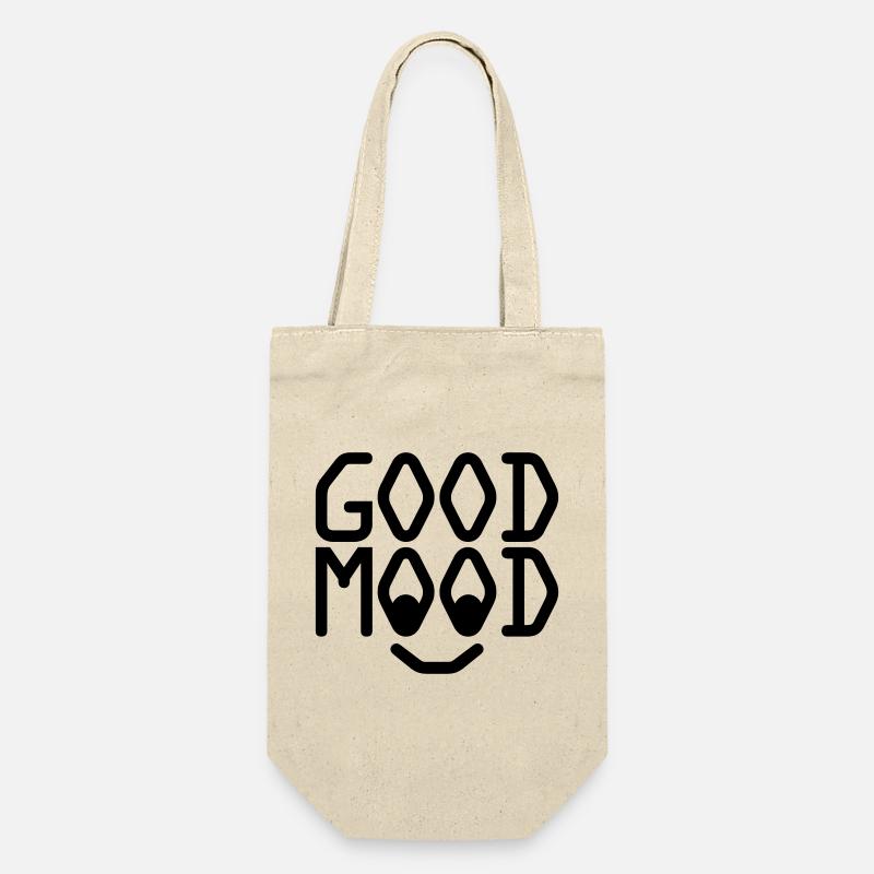 GOOD MOOD - Geschenkbeutel für Flaschen - Natur