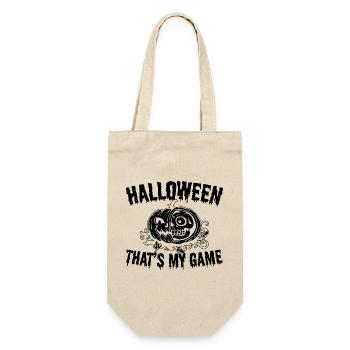 Halloween That's My Game - Halloween Pumpkin - Geschenkbeutel für Flaschen - Natur - Vorne