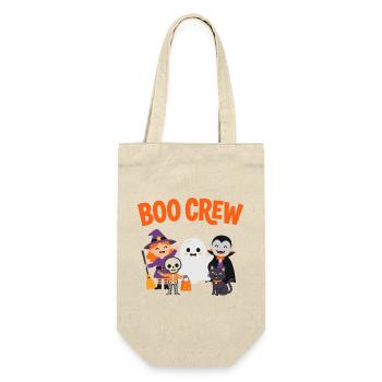 Boo Crew Halloween-Freunde - Geschenkbeutel für Flaschen - Natur - Vorne