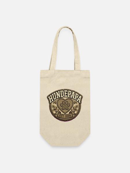 Hundepapa Shirt | Stolzer Hunde Papa Geschenk - Geschenkbeutel für Flaschen - Natur