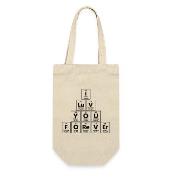 Chemistry Lovers Periodic Table - Gift Bag for Bottles - nature - Front