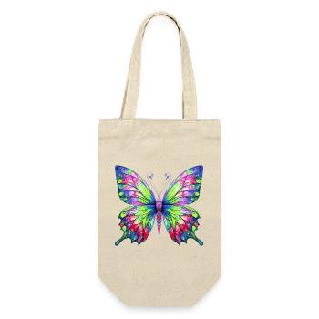 Schmetterling - Geschenkbeutel für Flaschen - Natur - Vorne