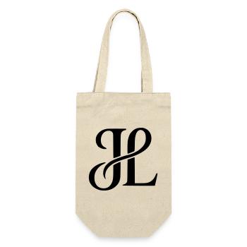 JL Signature Monogram Sweater - Geschenkbeutel für Flaschen - Natur - Vorne