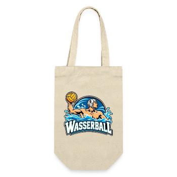 Wassersportheld Wasserball - Geschenkbeutel für Flaschen - Natur - Vorne