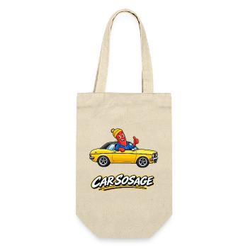 Auto SOS Age Sosage Wurst Rs2000 - Geschenkbeutel für Flaschen - Natur - Vorne