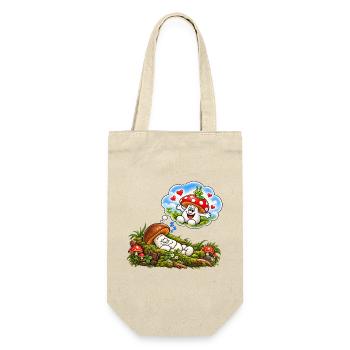 1000205542 - Geschenkbeutel für Flaschen - Natur - Vorne