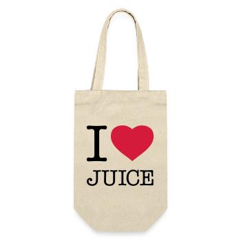 I LOVE JUICE Saft - Gift Bag for Bottles - nature - Front