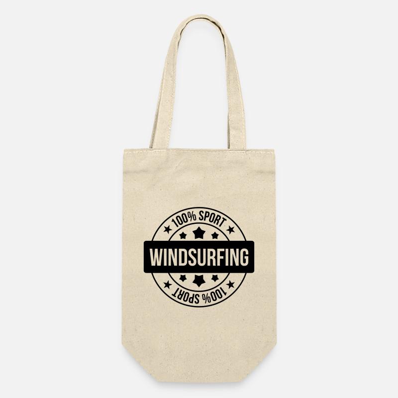 Windsurfen / Windsurfer / Windsurf / Windsurfing - Geschenkbeutel für Flaschen - Natur