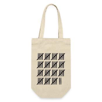 77 birthday tally sheet - 77 years old - Gift Bag for Bottles - nature - Front