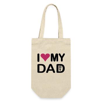 I love my Dad I love my Daddy - Gift Bag for Bottles - nature - Front