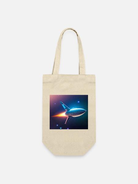 Raketenflug - Geschenkbeutel für Flaschen - Natur