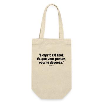 Ce que vous pensez, vous le devenez - Sac à bouteille - nature - Devant
