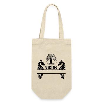 Viking nameplate Yggdrasil viking - Gift Bag for Bottles - nature - Front