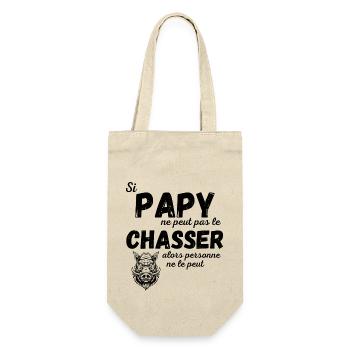 Aller à la chasse avec Papy - Sac à bouteille - nature - Devant
