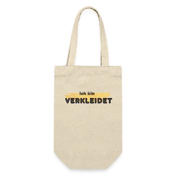 Motto verkleidet - Geschenkbeutel für Flaschen - Natur - Vorne