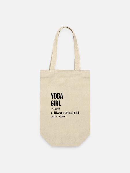 Yoga Yoga Yoga - Geschenkbeutel für Flaschen - Natur