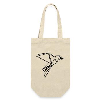 Origami dove of peace transparent - Gift Bag for Bottles - nature - Front