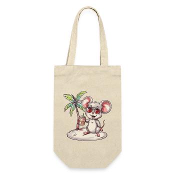 Mouse Summer Beach Vacation - Gift Bag for Bottles - nature - Front
