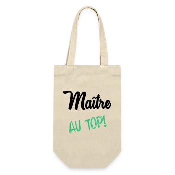 MAITRE. MAÎTRESSE. MERCI - Sac à bouteille - nature - Devant