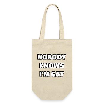 Personne ne sait que je suis gay - Sac à bouteille - nature - Devant