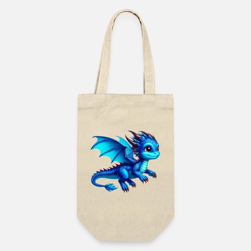 Drache - Geschenkbeutel für Flaschen - Natur